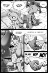  anthro bad_japanese_style_drama black_and_white borba canine clothed clothing comic disney english_text female fox judy_hopps lagomorph male mammal monochrome nick_wilde rabbit speech_bubble text zootopia 