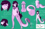  2015 anus blue_eyes breasts butt dani_(daniruu) daniruu dragon ear_piercing eyewear fangs female fluffy forked_tongue fur glasses hair long_hair long_tail model_sheet piercing purple_hair purple_skin pussy quetzalcoatl reptile scalie small_breasts snake solo synapsid tongue tundra_quetzalcoatl winter_coat 