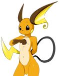  2015 alpha_channel anthro elpatrixf male navel nintendo nude penis pok&eacute;mon pok&eacute;morph raichu simple_background solo transparent_background video_games 