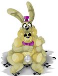 anal anal_penetration animatronic anthro balls barefoot bear bow cute erection five_nights_at_freddy&#039;s fredbear_(fnaf) hat headgear lagomorph long_ears looking_down looking_up machine male male/male mammal nude penetration penis plushie plushtrap_(fnaf) rabbit robot sex sitting size_difference smile teddybear toy unknown_artist video_games 