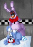  anal anal_penetration animatronic anthro bonnie_(fnaf) buckteeth chubby claws clenched_teeth erection faceless_male five_nights_at_freddy&#039;s five_nights_at_freddy&#039;s_2 from_behind girly grasp half-closed_eyes lagomorph long_ears looking_down lying machine male male/male mammal nude on_front one_arm penetration penis rabbit robot sex squint standing teeth toy_bonnie_(fnaf) unknown_artist video_games 