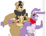  anal anal_penetration animatronic balls bear bow chubby cum cum_in_ass cum_inside cum_on_leg cum_on_penis erection female five_nights_at_freddy&#039;s from_behind grasp group group_sex half-closed_eyes hat headgear lagomorph machine male male/male mammal microphone mini_freddy_(fnaf) nightmare_bonnie_(fnaf) nightmare_freddy_(fnaf) nude open_mouth orgasm orgy penetration penis rabbit robot sex sharp_teeth smile standing teeth thick_thighs torn_arm unknown_artist video_games whiskers wire 