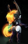  5_fingers big_butt boots butt clothing drooling eyes_closed female footwear gloves high_heels imp midna nintendo pussy saliva shoes solo sound_effects sweat the_legend_of_zelda therealshadman tongue tongue_out twilight_princess video_games wide_hips 