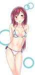  bad_id bad_pixiv_id bikini brown_eyes highres i.takashi long_hair original red_hair solo standing swimsuit 