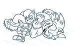  animated archie_comics chauvels chipmunk cuddling fangs hair half-closed_eyes hedgehog mammal rodent sally_acorn snoring sonic_(series) sonic_the_werehog squirrel 