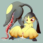  after_sex anthro barefoot cum cum_in_mouth cum_in_pussy cum_inside cum_on_face cum_on_ground cum_on_tongue female lonbluewolf looking_down male male/female mawile messy navel nintendo nipples nude pok&eacute;mon pussy sharp_teeth sitting solo spread_legs spreading teeth tongue tongue_out video_games 