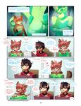  &lt;3 2015 anthro avery canine clothing comic dialogue dog english_text feline female fur girly goo hair lynx male mammal open_mouth pink_hair pink_nose roanoak shiba_inu terry_(roanoak) text 