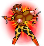  2015 anthro areola big_breasts bovine breasts clothing erect_nipples female mammal nipples norithics solo torn_clothing 