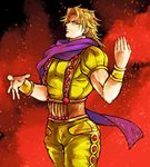  bad_id bad_pixiv_id blonde_hair dio_brando jojo_no_kimyou_na_bouken male_focus red_eyes scarf solo suspenders ty_1865 