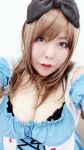  asian breasts brown_hair fat huge_breasts luu_(cosplayer) photo solo 
