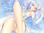  afloat aqua_(fire_emblem_if) blue_hair elbow_gloves fire_emblem fire_emblem_if gloves long_hair panties solo teruru underwear yellow_eyes 