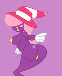  anus big_butt breasts butt curly_hair female from_behind hair huge_butt lil_scooter56 lips looking_back mario_bros nintendo nipples paper_mario pussy shadow_siren video_games vivian_(mario) yellow_lips 