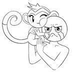  duo female human male mammal monkey monochrome primate shantae shantae_(series) tears 