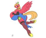  anthro badgerben big_breasts big_macintosh_(mlp) breasts crossgender equine erect_nipples female friendship_is_magic horn huge_breasts hyper hyper_breasts mammal my_little_pony nipples nookturn winged_unicorn wings 