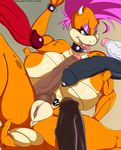  big_breasts big_penis breasts erection female hair horn koopa lizard male male/female mandy_koopa_(character) mario_bros nintendo nude penis pussy reptile scalie simple_background smile tongue tongue_out video_games zevirem 