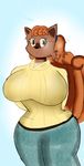 2015 abstract_background anthro big_breasts breasts canine clothed clothing cute female fur godofgoomy_(artist) hair huge_breasts mammal nintendo pok&eacute;mon simple_background thick_thighs video_games vulpix wide_hips 