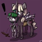  brother changeling fan_character fruit_flank lumineko mischief my_little_pony sibling sister 