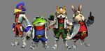  falco_lombardi fox_mccloud nintendo official_art peppy_hare slippy_toad star_fox star_fox_zero video_games 