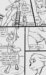  anthro bedroom black-kitten blush brother brother_and_sister clothing comic dialogue duo english_text feline female lynx male mammal monochrome sibling sister sketch text underwear 