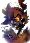  animatronic caramelcraze eye_patch eyewear five_nights_at_freddy&#039;s five_nights_at_freddy&#039;s_4 glowing glowing_eyes machine nightmare_foxy_(fnaf) oil robot video_games 