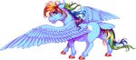  2015 alpha_channel blue_fur equine eyebrows female feral friendship_is_magic fur hair kittehkatbar looking_at_viewer mammal multicolored_hair my_little_pony pegasus pink_eyes rainbow_dash_(mlp) rainbow_hair simple_background solo transparent_background wings 