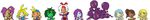  blonde_hair blue_hair breasts brown_hair butt cleavage clothed clothing female green_hair green_skin hair headband monster monster_girl ponytail purple_hair purple_skin risky_boots rottytops shantae shantae_(series) shrug sky undead unknown_artist white_hair yellow_eyes zombie 