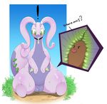  diglett female goodra iabelle insertion nintendo penetration plump_pussy pok&eacute;mon sitting solo_focus unbirthing video_games vore 