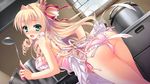  apron ass blonde_hair blush bow bra corset crown drill_hair dutch_angle flying_sweatdrops frilled_apron frilled_bra frilled_panties frills game_cg green_eyes hair_bow hair_intakes kitchen ladle leaning_forward long_hair looking_back love_love_princess marigold_bruette_erland mini_crown nearly_naked_apron open_mouth panties pink_bra pink_panties rice_cooker rubi-sama side-tie_panties solo surprised twin_drills underwear white_apron 