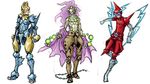  armor chain gen_3_pokemon gen_4_pokemon goggles manectric meimaru_inuchiyo multiple_boys nintendo personification pokemon rotom spiritomb 