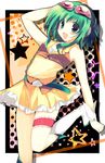  bad_id bad_pixiv_id bare_shoulders goggles goggles_on_head green_eyes green_hair gumi kinoko solo vocaloid 