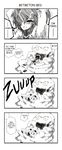  androgynous bed comic fuya_(tempupupu) gen_1_pokemon greyscale hard_translated highres monochrome muk original pokemon pokemon_(creature) translated 