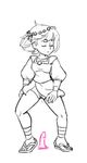  1girl ajna_(indivisible) animated animated_gif dildo edit female indivisible lab_zero_games monochrome sandals simple_background vaginal 