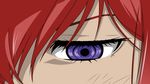  eye l3lium makise_kurisu purple_eye red_hair steins;gate vector_trace 