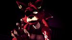  animatronic anthro black_background canine cleavage clothed clothing ear_piercing eye_patch eyewear five_nights_at_freddy&#039;s fox foxy machine mammal open_mouth piercing pirate robot sharp_teeth simple_background skull skull_and_crossbones solo tattoo teeth video_games 
