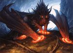 chris_rahn claws dragon heat horn magic_the_gathering scales wings 