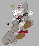  ambiguous_gender animate_inanimate clothed clothing cuphead_(character) cuphead_(game) disembodied_hand duo erection forced gloves male male/ambiguous object_head partially_clothed penis shorts shorts_down size_difference smaller_male the_devil_(cuphead) toxic-boner undressing video_games 