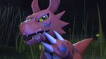  3d axelmiller cum digimon flower grass guilmon plant scalie solo yellow_eyes 