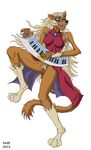  blonde_hair blue_eyes bottomless chimera_animal clothed clothing dancing dress feline female fur hair half-dressed mammal music musical_instrument piano_cat pubes pussy strap swift synthetizer tokyo_mew_mew 