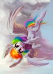  2015 big_ears cutie_mark equine female flying friendship_is_magic hair locksto mammal multicolored_hair my_little_pony pegasus purple_eyes rainbow_dash_(mlp) rainbow_hair solo tongue tongue_out wings 