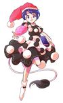  :d alphes_(style) bad_id bad_pixiv_id blob blue_eyes blue_hair book dairi doremy_sweet dream_soul dress full_body hat nightcap open_mouth parody pom_pom_(clothes) smile style_parody tail tapir_tail touhou transparent_background 