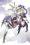  bad_id bad_pixiv_id bare_shoulders bat_wings boots braid double_bun electricity frown hair_ornament hair_ribbon haku_(p&amp;d) long_hair low_wings multicolored_hair navel purple_eyes purple_footwear purple_hair puzzle_&amp;_dragons ribbon shorts solo tail tail_ribbon thighhighs tiger_tail twin_braids two-tone_hair white_hair white_legwear white_ribbon wings zutta 