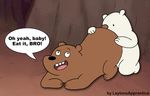  anal bear duo grizzly_(character) grizzly_bear ice_bear laytonsapprentice male male/male mammal oral polar_bear rimming sex we_bare_bears 