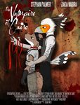  2015 anthro avian beak bird blood canine claws clothed clothing duo english_text feathers fox fur immelmann male mammal movie_poster poster secretary_bird smile text 