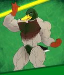  abs avian bird duck male muscles pecs ripped-saurian 