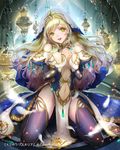  bad_id bad_pixiv_id blonde_hair breasts censer esha highres jewelry large_breasts long_hair navel nun official_art original panties pelvic_curtain smile solo tenkuu_no_crystalia thighhighs underwear veil yellow_eyes 