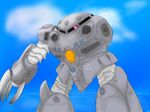  gradient gradient_background gundam gundam_0080 mecha no_humans solo z&#039;gok z&#039;gok-e z'gok z'gok-e 