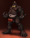  animatronic anthro areola balls barefoot bear biceps big_feet bow claws erection five_nights_at_freddy&#039;s five_nights_at_freddy&#039;s_4 hat looking_at_viewer machine male mammal manly musclegut muscles nightmare_(fnaf) nipples nommz nude pecs penis robot sharp_claws sharp_teeth smile solo standing teeth toe_claws video_games 