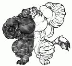  duchess female furry_(artist) fusion hyper hyper_muscles invalid_tag mae muscular tigress_(disambiguation) ケモノ 