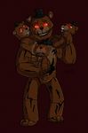  animatronic bear five_nights_at_freddy&#039;s five_nights_at_freddy&#039;s_4 glowing glowing_eyes machine mammal nightmare_freddy_(fnaf) odu red_eyes robot video_games 