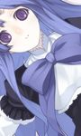  blue_hair frederica_bernkastel frills long_hair lowres purple_eyes ribbon senmu solo umineko_no_naku_koro_ni 